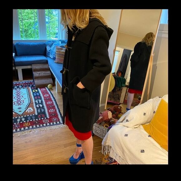 Vintage Burberry Wool Blend Duffle Coat - Picture 9 of 10